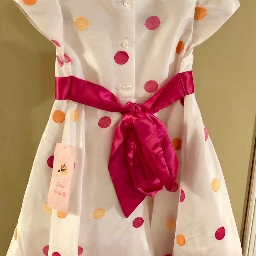 Jona Michelle polka dot dress 3T - Picture 2 of 6